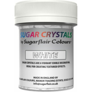 Sugar crystals κρύσταλλοι ζάχαρης λευκό  45ml Sugarflair