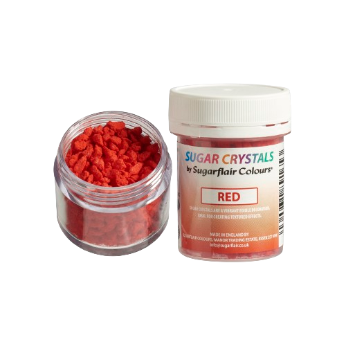 Sugar crystals κρύσταλλοι ζάχαρης κόκκινο 45ml Sugarflair - Image 2