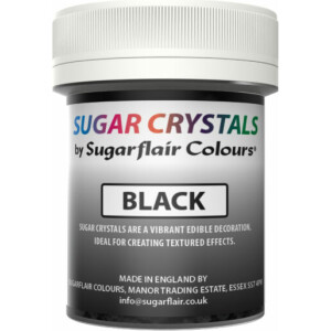 Sugar crystals κρύσταλλοι ζάχαρης μαύρο 45ml Sugarflair