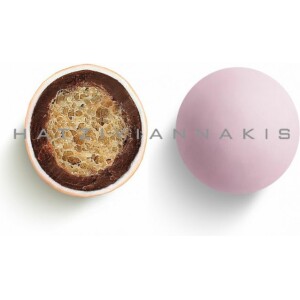 Κουφέτα Crispy twist ροζ ματ γεύση τύπου Bueno 700γρ Χατζηγιαννάκη