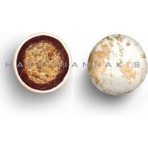 Κουφέτα Crispy twist μπρονζέ πιτσιλωτό 700γρ Χατζηγιαννάκη