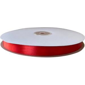 Κορδέλα σατέν κόκκινο 12mm 91,44m μονής όψης