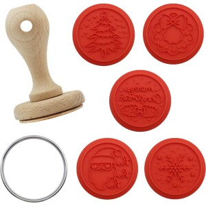 Σφραγίδες Χριστουγεννιάτικες με λαβή 7τεμ PME