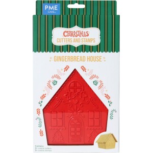 Κουπάτ για gingerbread house με σφραγίδα PME
