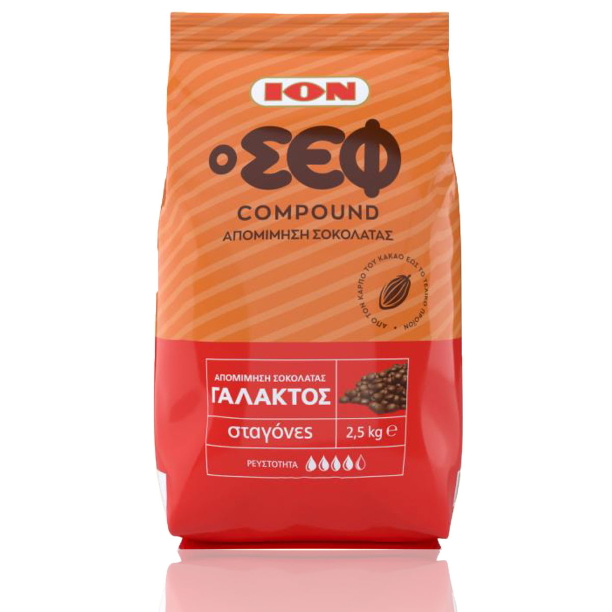 Απομίμηση σοκολάτας γάλακτος σταγόνες 2,5 ΚΙΛ ION