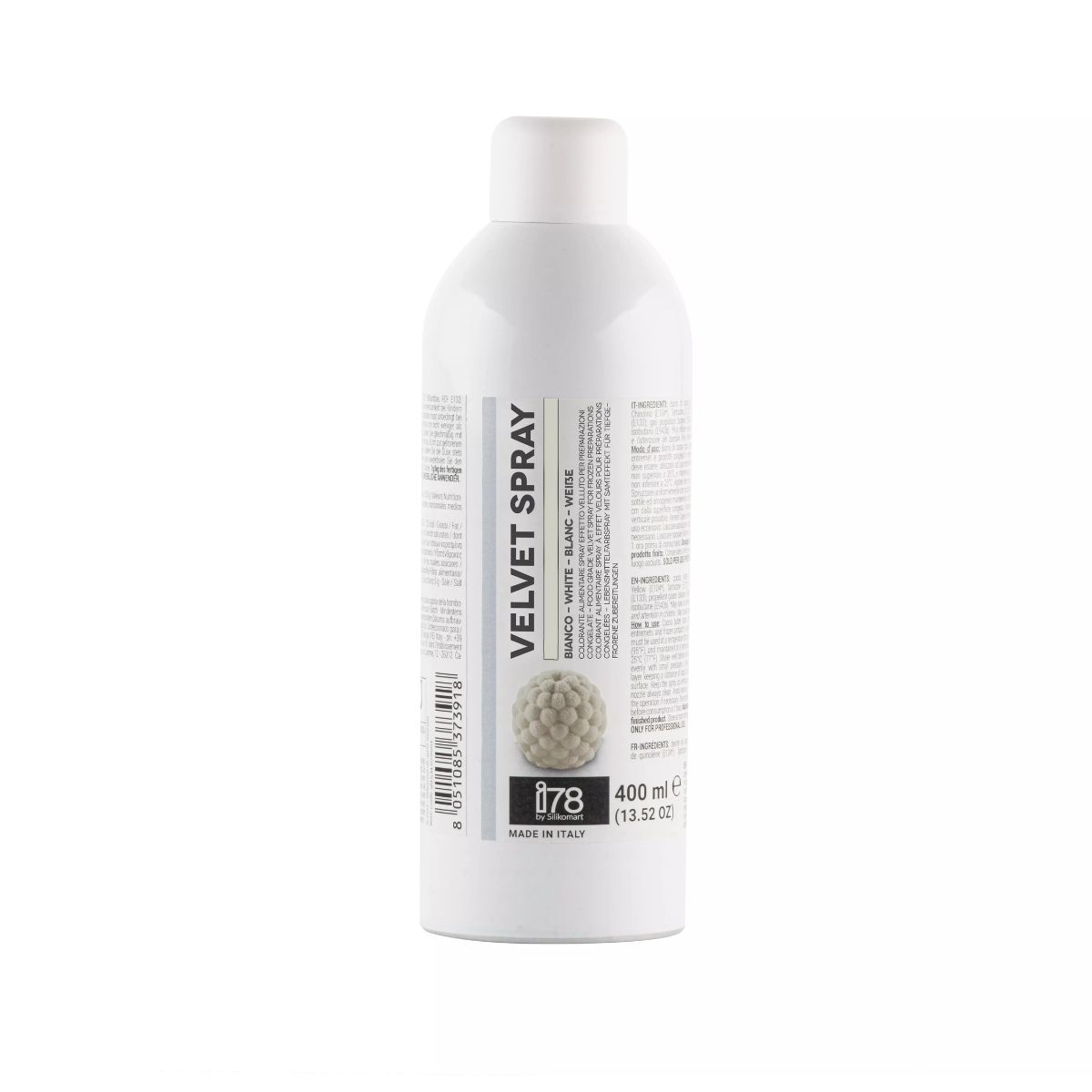 Σπρέυ βελουτέ λευκό 400ml Silikomart