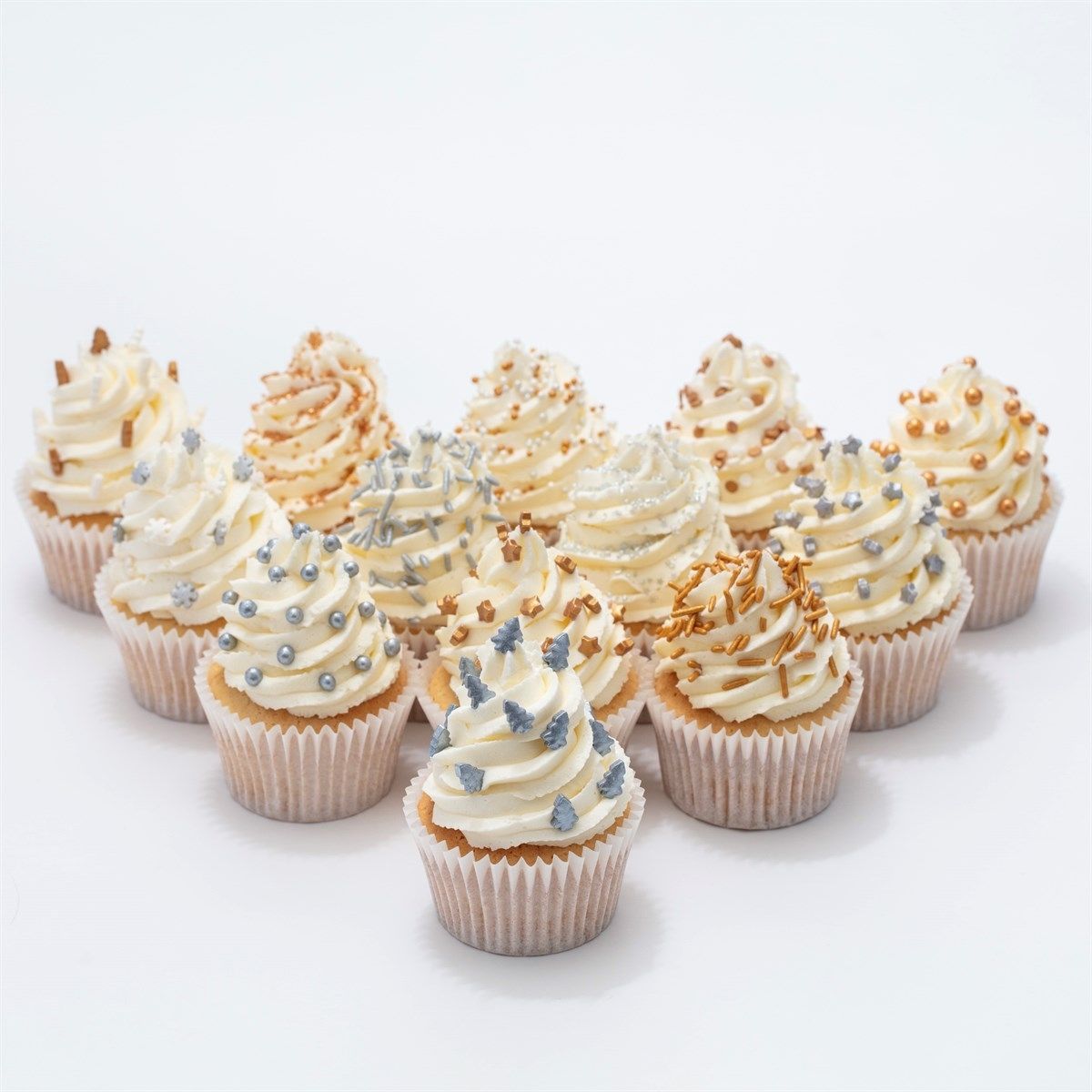 Sprinkles διάφορα χριστουγεννιάτικα μεταλλιζέ σε 30 σακουλάκια PME - Image 3