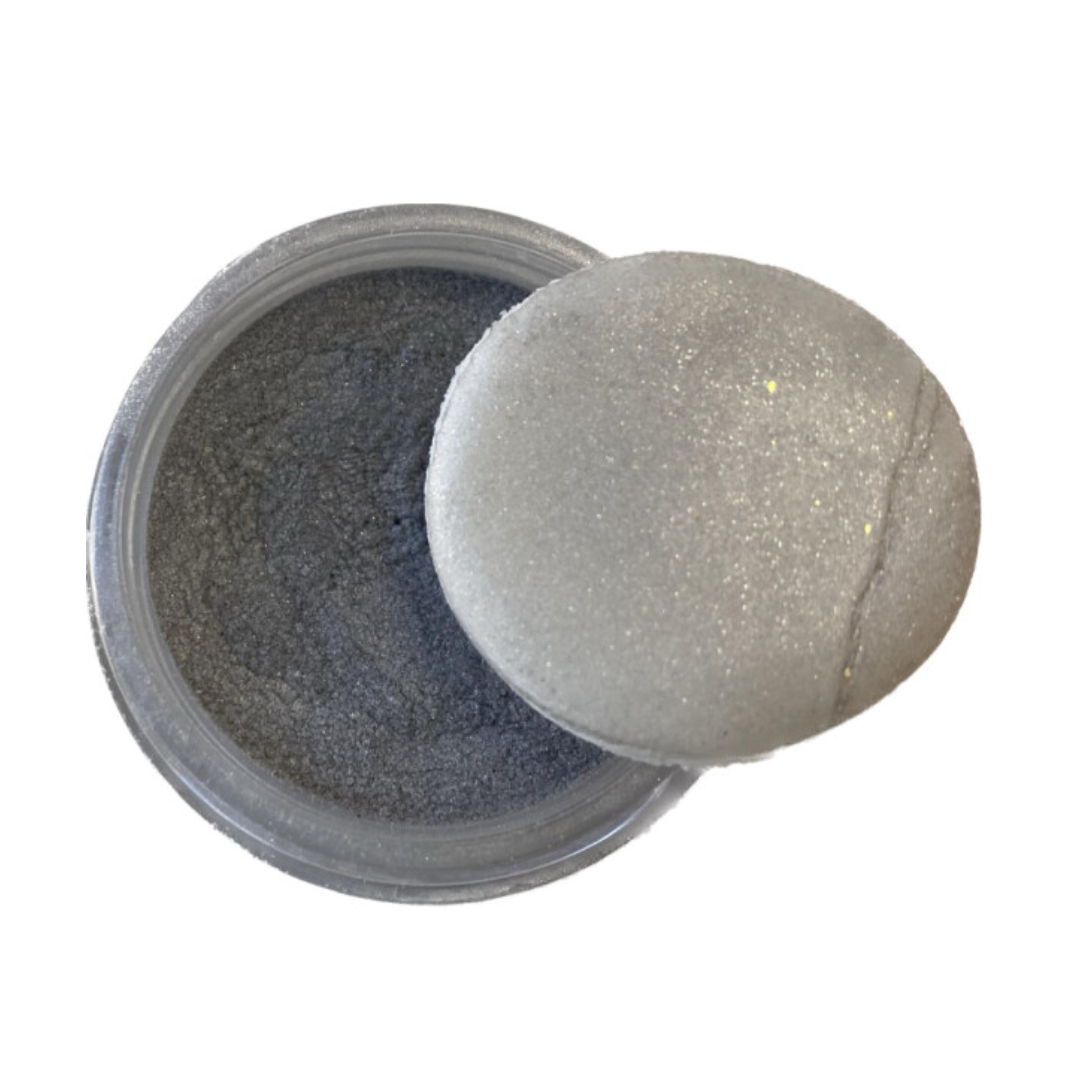 Χρώμα σκόνη ασημί dark silver 25γρ Sweetbite - Image 2