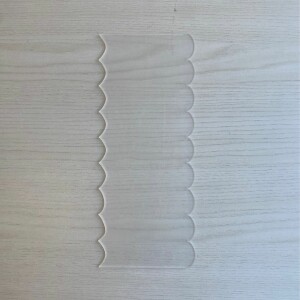 Ξύστρα με σχέδια ημικύκλια 10x24cm