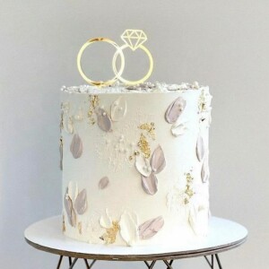 Topper βέρες χρυσές 11cm