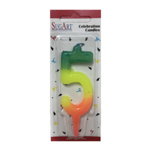 Κερί 5 τρίχρωμο Sugart