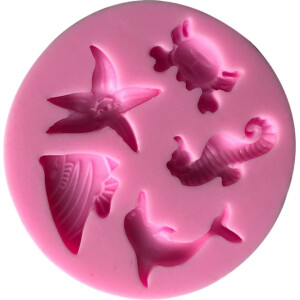 Alternative view of Καλούπι σιλικόνης ζώα της θάλασσας 1,5 έως 2,5cm