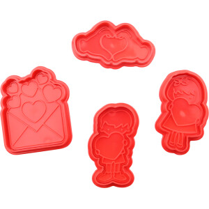 Κουπάτ Αγίου Βαλεντίνου με ελατήριο 4τεμ