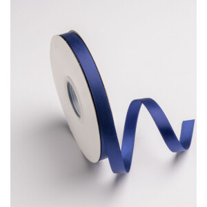 Κορδέλα σατέν μπλε σκούρο με ούγια 12mm 50m διπλής όψης