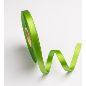 Κορδέλα σατέν λαχανί με ούγια 12mm 50m διπλής όψης