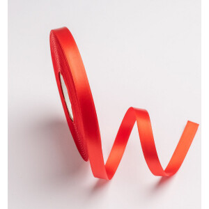 Κορδέλα σατέν κόκκινο με ούγια 12mm 50m διπλής όψης