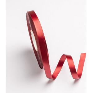 Κορδέλα σατέν μπορντώ με ούγια 12mm 50m διπλής όψης