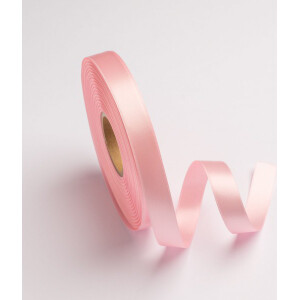 Κορδέλα σατέν ροζ pink με ούγια 16mm 50m διπλής όψης