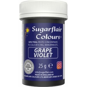 Alternative view of Χρώμα ζαχαροπλαστικής πάστα μωβ λιλά grape violet 25γρ Sugarflair