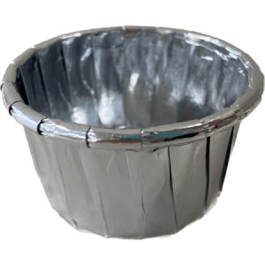 Alternative view of Θήκες cupcake σταθερές mini ασημί 3,8cm 50τεμ