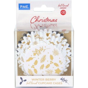 Θήκες cupcake Christmas Winter 5cm 30τεμ PME