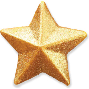 Αστέρια χρυσά  3cm 30τεμ Sugart