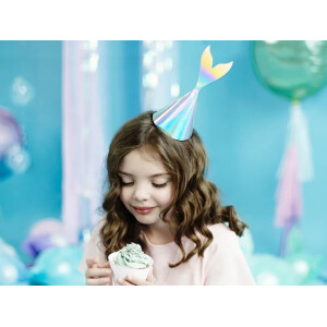 Alternative view of Καπελάκια γοργόνα με ουρά 6τεμ 18cm PartyDeco