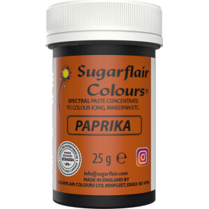 Alternative view of Χρώμα ζαχαροπλαστικής πάστα πορτοκαλί paprika/ flesh 25γρ Sugarflair