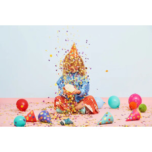 Alternative view of Καπελάκια πουά 6τεμ 16cm PartyDeco