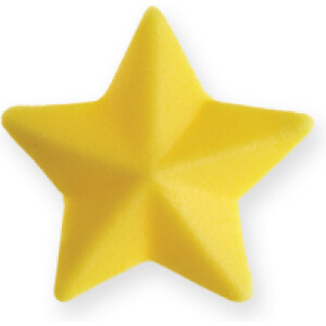 Αστέρια κίτρινα 2cm 120τεμ Sugart