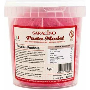 Ζαχαρόπαστα μοντελισμού φουξ 1 κιλό Saracino
