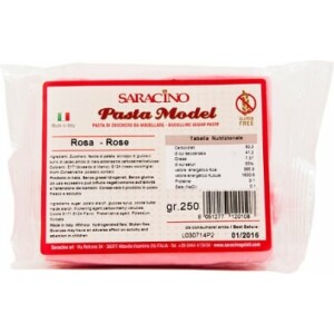 Ζαχαρόπαστα μοντελισμού ροζ 1 κιλό Saracino