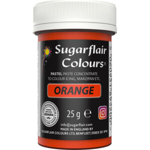 Alternative view of Χρώμα ζαχαροπλαστικής πάστα πορτοκαλί orange 25γρ Sugarflair