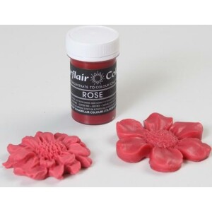 Χρώμα ζαχαροπλαστικής πάστα ροζ rose 25γρ Sugarflair