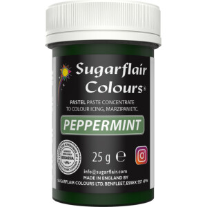 Alternative view of Χρώμα ζαχαροπλαστικής πάστα πράσινο peppermint 25γρ Sugarflair