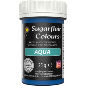 Alternative view of Χρώμα ζαχαροπλαστικής πάστα γαλάζιο aqua 25γρ Sugarflair