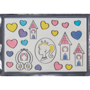 Alternative view of Πλάκα ζαχαρόπαστας πριγκίπισσα και κάστρο 20x30cm Sugart