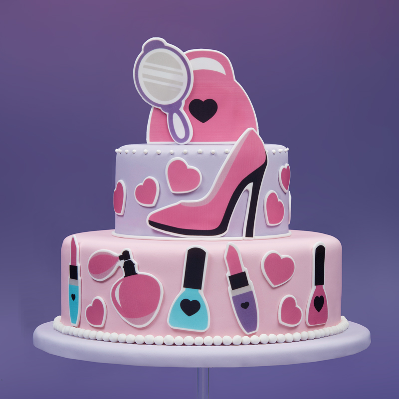 Πλάκα ζαχαρόπαστας make up 20x30cm Sugart