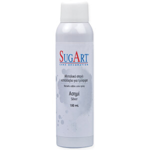 Σπρέυ ζαχαροπλαστικής ασημί 150ml Sugart
