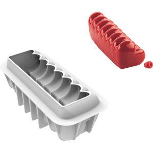 Φόρμα σιλικόνης μακρόστενη καρδιά 24x9x9cm Silikomart