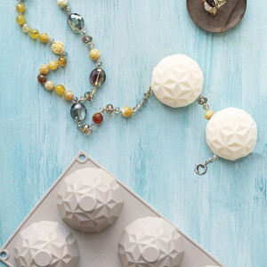 Alternative view of Φόρμα σιλικόνης σφαίρες diamond μικρές 6x110ml Silikomart