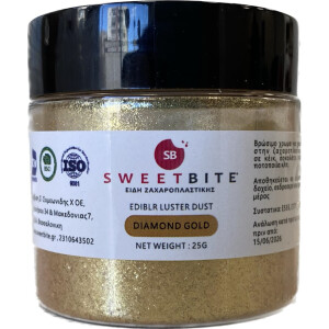 Alternative view of Glitter χρυσό diamond gold 25γρ- μη βρώσιμο Sweetbite