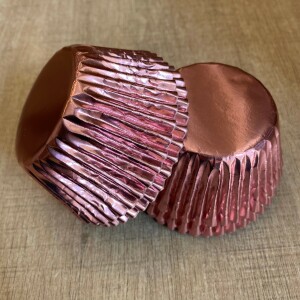 Alternative view of Θήκες cupcake ροζ μεταλλιζέ 5cm 18τεμ