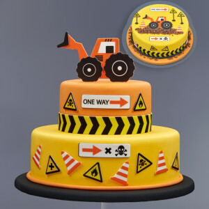 Πλάκα ζαχαρόπαστας εργοτάξιο 20x30cm Sugart