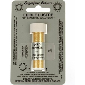 Χρώμα ζαχαροπλαστικής σκόνη χρυσό gold sparkle 2γρ Sugarflair