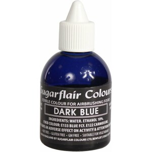 Χρώμα αερογράφου μπλε σκούρο 60ml Sugarflair