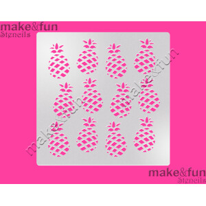 Στένσιλ ανανάς 14x14cm