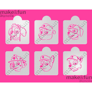 Στένσιλ Paw patrol 6,5cm 6τεμ