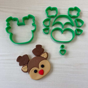 Κουπάτ τάρανδος κεφάλι 9,5cm