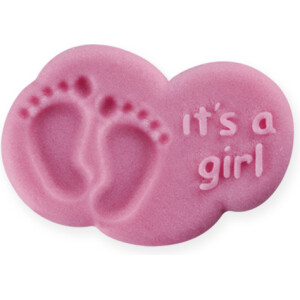 Συννεφάκια με πατουσάκι ροζ 3cm 20τεμ ζαχαρωτά Sugart